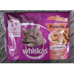 Mokra karma WHISKAS 4*100g Potrawka w galaretce