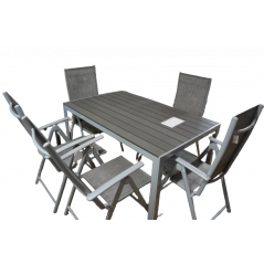 Zestaw mebli ogrodowych stół + 6 krzeseł Malta