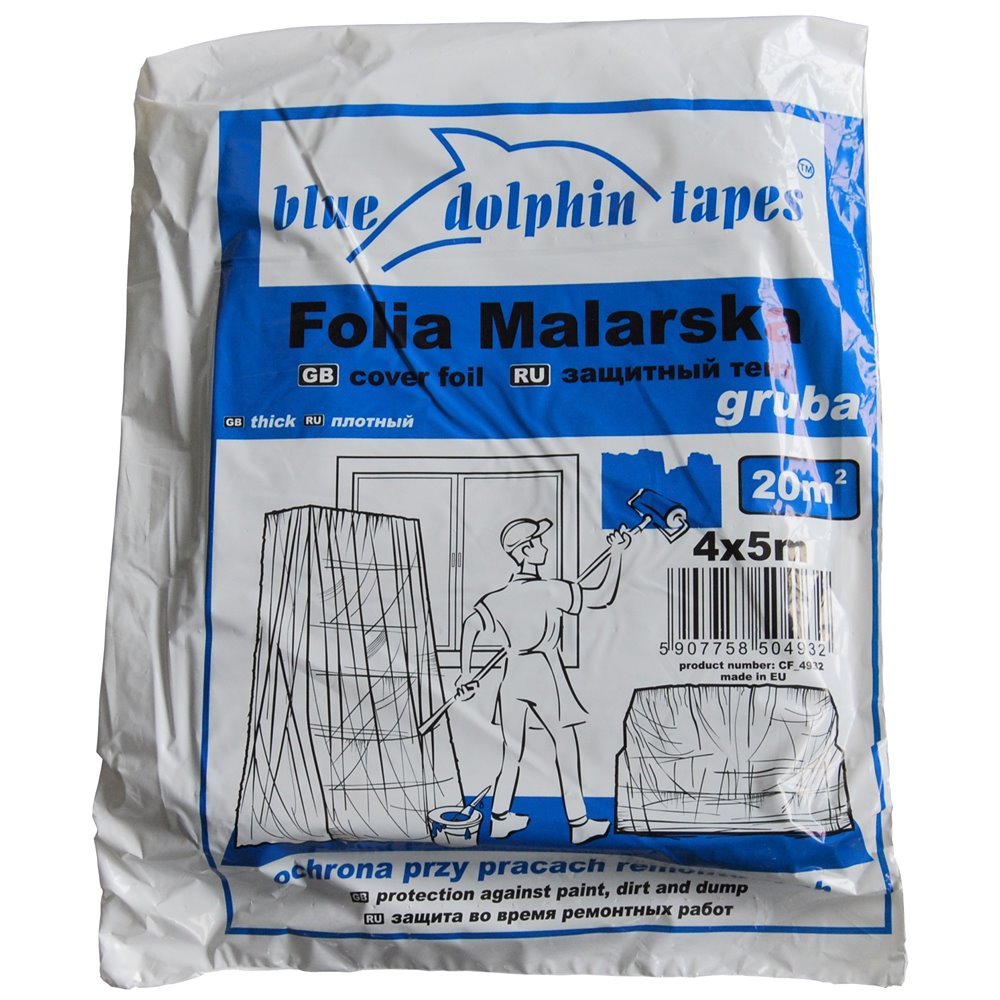 FOLIA MALARSKA BLUE DOLPHIN TAPES GRUBA 4x5m