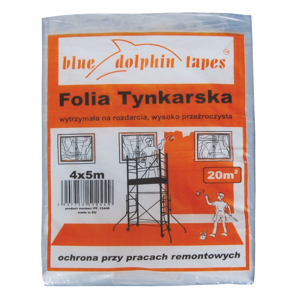 FOLIA TYNKARSKA BLUE DOLPHIN TAPES 4x5m
