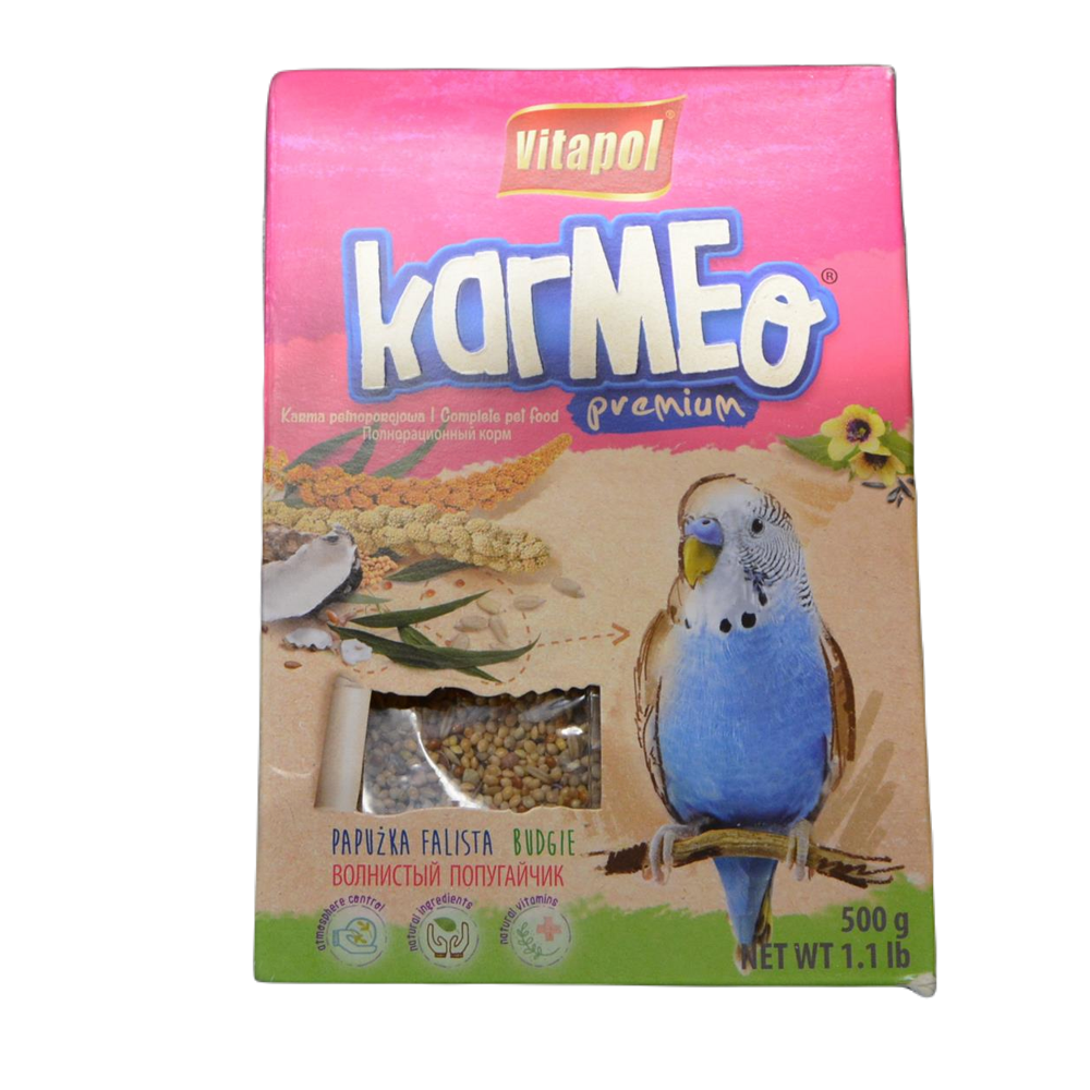 Karma pełnoporcjowa dla papużki falistej 500 g KARMEO Premium