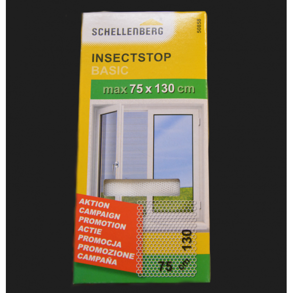 Moskitiera do okien Schellenberg Insectstop BASIC biała 75 x 130 cm