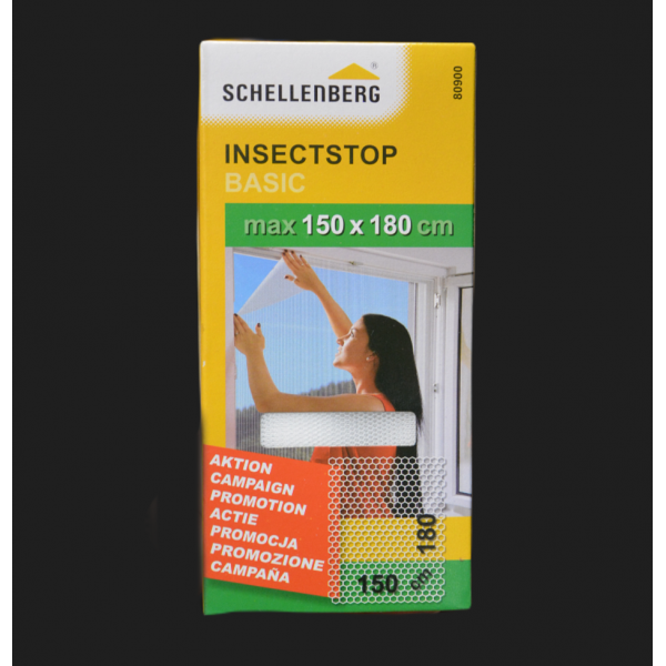 Moskitiera do okien Schellenberg Insectstop BASIC BIAŁA 150x180cm