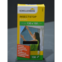 Moskitiera do okien Schellenberg Insectstop BASIC CZARNA 130x150cm