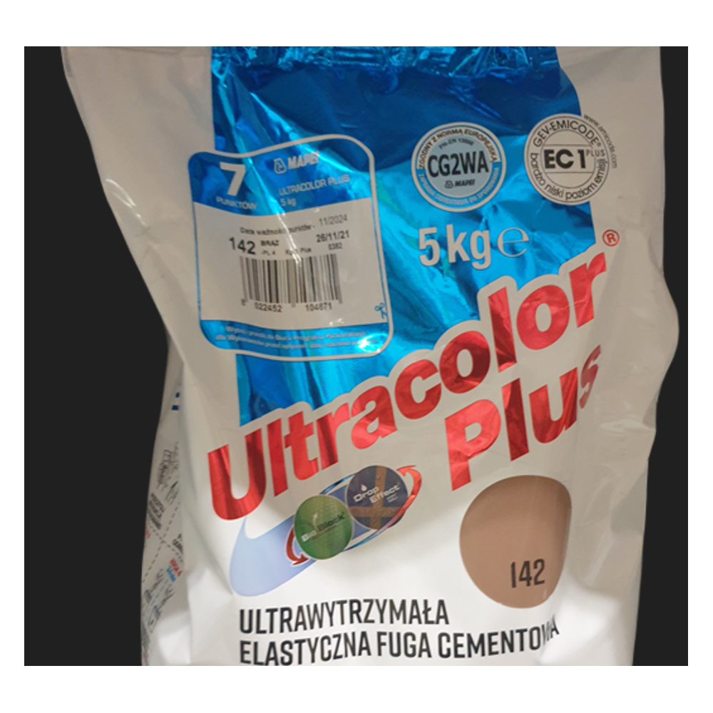 Fuga cementowa ULTRACOLOR PLUS 5 kg kolor brąz 142