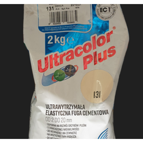 Fuga cementowa MAPEI ULTRACOLOR PLUS 2 kg kolor wanilia 131