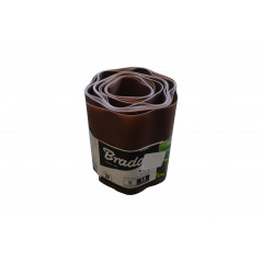 Obrzeże trawnikowe faliste brązowe 15cm x 9m Bradas