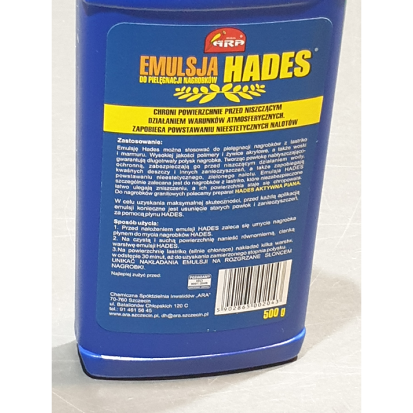 Emulsja do pielęgnacji nagrobków Hades 500 g