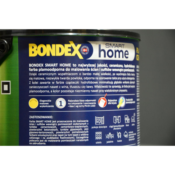 Farba Popielaty zawsze w modzie 2,5l Bondex Smart Home