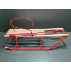 Sanki metalowe średnie z oparciem - 92 cm