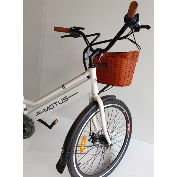 ROWER ELEKTRYCZNY  MOTUS CITY WHITE ECO